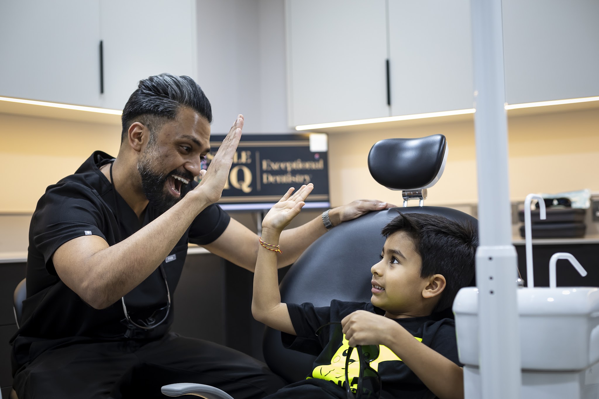 Family dental check-up at SmileHQ Dental Medical Health Brentwood